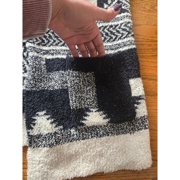 Barefoot Dreams Cozychic Aztec Hooded Cardigan Sweater Size Small Oversized - Picture 5 of 7